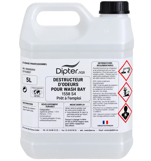 1558S4 DESTRUCTEUR D ODEURS POUR WASH BAY