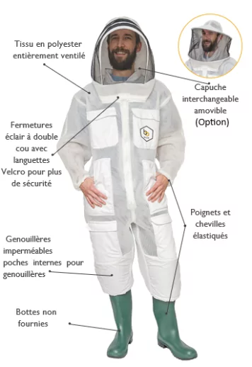 COMBIGFA Combinaison Guêpes Fraîche et Aérée