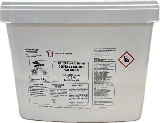 1015PG Insecticide en poudre guêpes et frelons asiatiques et rampants Prêt à l'emploi