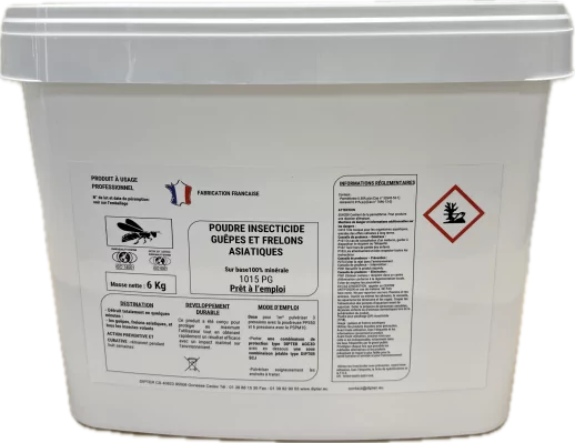 1015PG Insecticide en poudre guêpes et frelons asiatiques et rampants Prêt à l'emploi