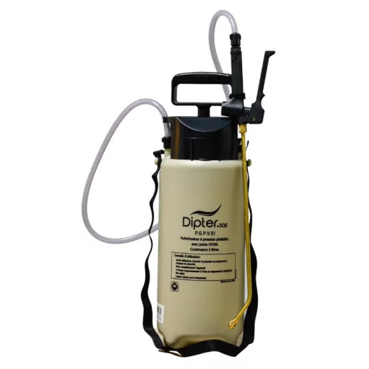 PGPV51 Pulvérisateur plastique de 5 litres à pression à joints viton