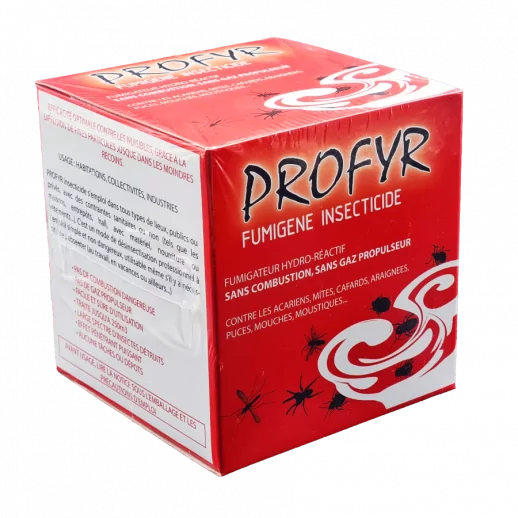 FUMIGATEUR PROFYR Diffuseur insecticide hydro-réactif pour la désinsectisation totale des locaux