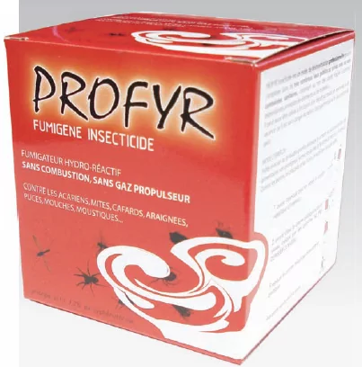 FUMIGATEUR PROFYR Diffuseur insecticide hydro-réactif pour la désinsectisation totale des locaux