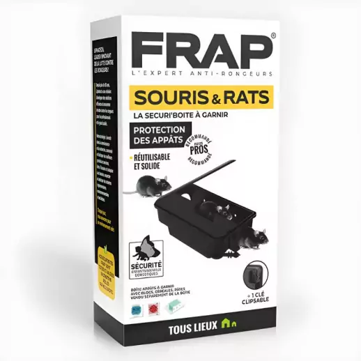 1958BOITE SECURI'BOITE pour FRAP BLOCK raticide 1958