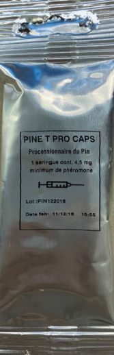 1014 SPP Pine T Pro Caps Seringue pour piège à phéromones : Processionnaire du Pin