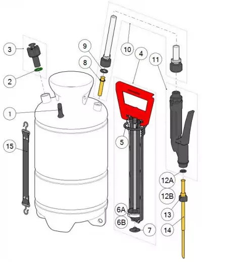 PPS50 Pulvérisateur Poudreur Premium Poudre 3 Kg