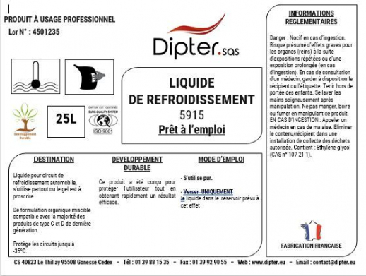 5915 Liquide de refroidissement Type 3
