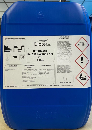 1551 Propreté des baies de lavage. A diluer à 25%