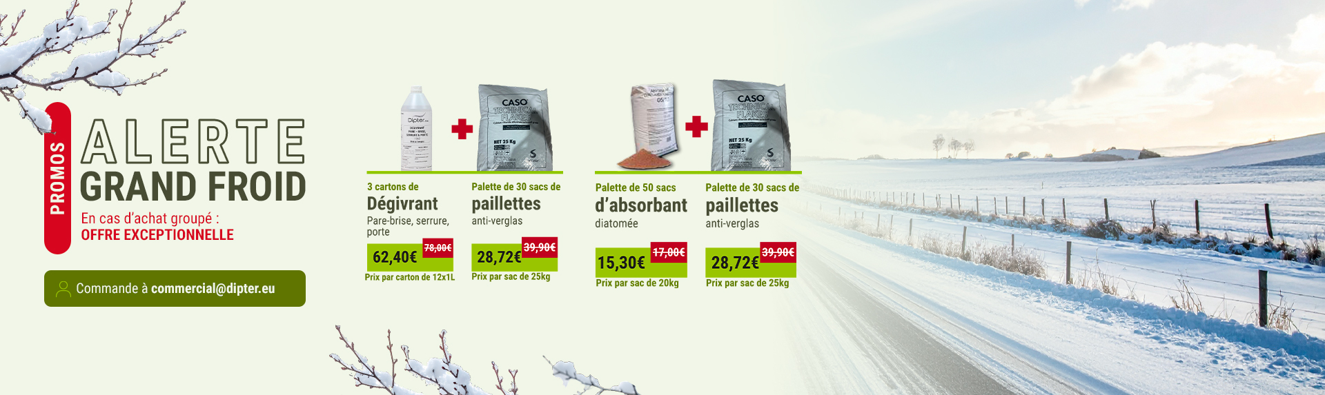 Alerte grand froid - offre group&eacute;e